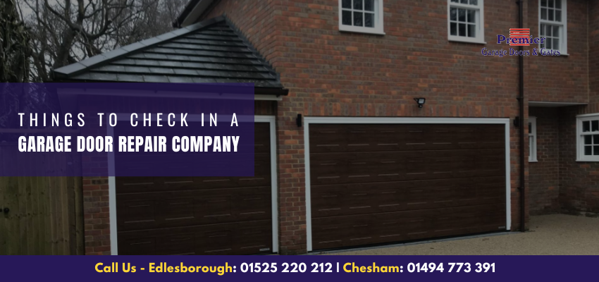 Three Basic Things to Check in a Garage Door Specialist